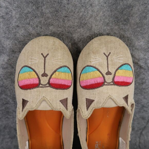 Skechers Shoes Womens 6.5 Flats Bobs For Cats Slip On Casual Rainbow Comfort Tan - Picture 8 of 13